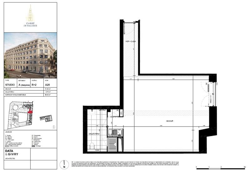 Appartement - 58 m² - 1 pièce