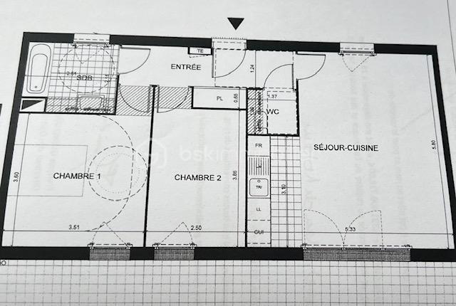 Appartement - 65 m² - 3 pièces