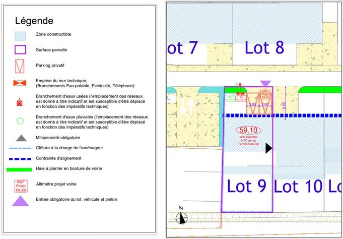 Terrain constructible - 341 m²