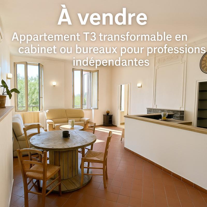 Bureau - 70 m² - 3 pièces