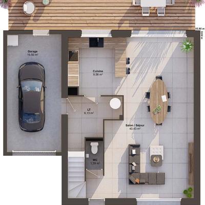 Maison - 113 m² - 6 pièces