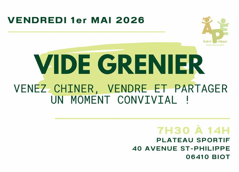 Vide grenier du 1er mai à saint-philippe
