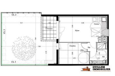 Appartement - 41 m² - 2 pièces