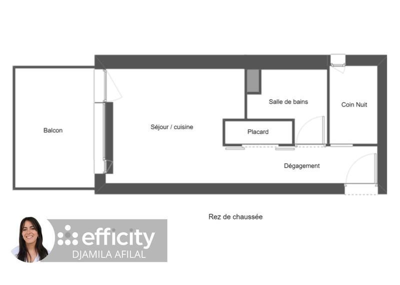 Appartement - 21 m² - 1 pièce