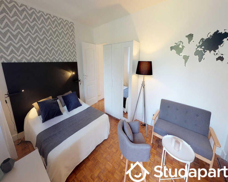 Chambre - 14 m² - 1 pièce