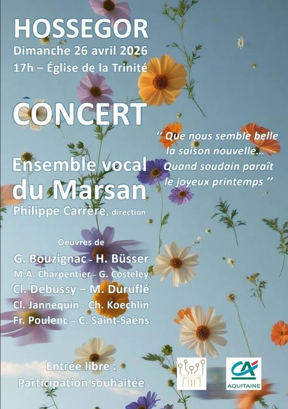 Concert - Ensemble vocal du Marsan à l'Eglise de la Trinité d'Hossegor