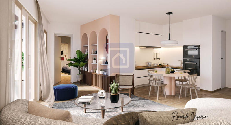 Appartement - 92 m² - 4 pièces