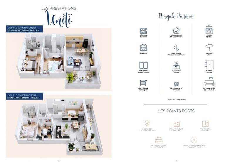 Appartement - 47 m² - 2 pièces