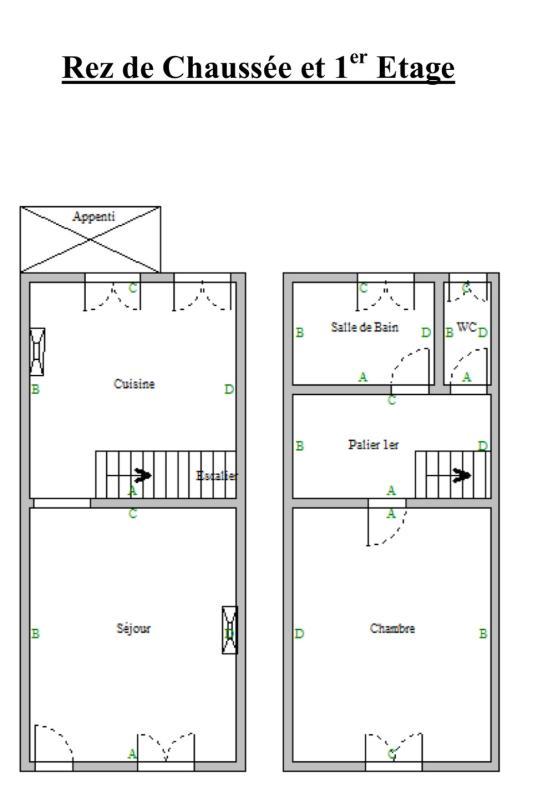 Maison - 68 m² - 2 pièces