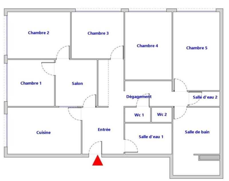 Appartement - 103 m² - 6 pièces