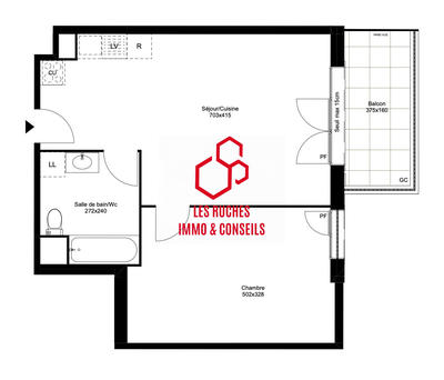 Appartement - 47 m² - 2 pièces