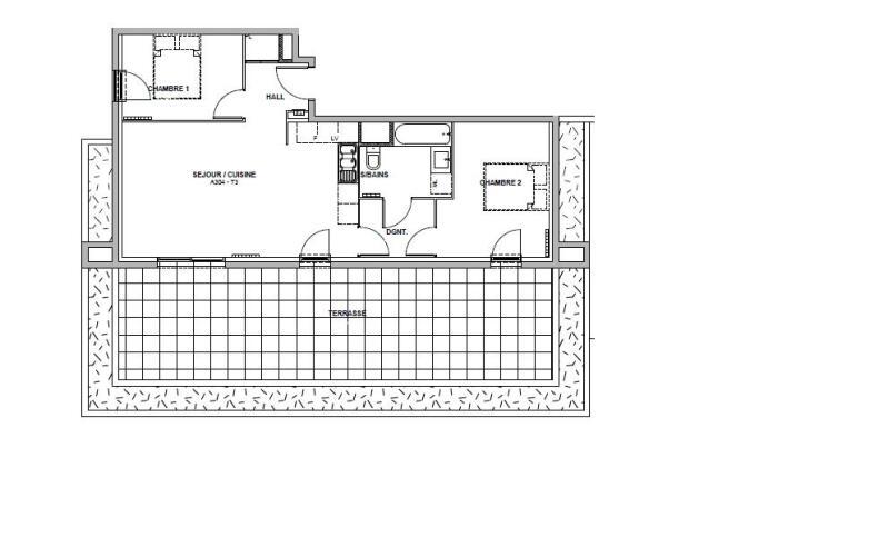 Appartement - 61 m² - 3 pièces