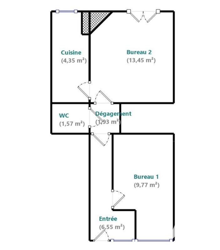 Appartement - 38 m² - 2 pièces