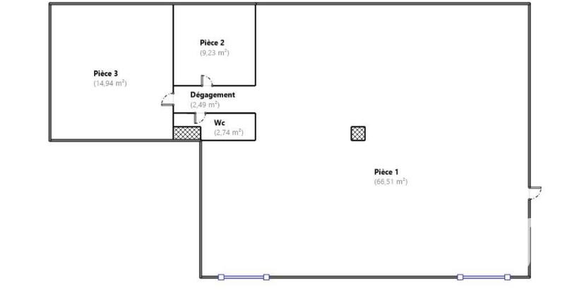 Appartement - 95 m² - 3 pièces