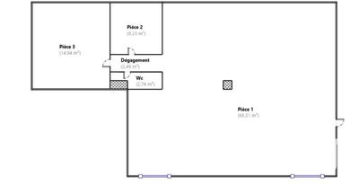Appartement - 95 m² - 3 pièces