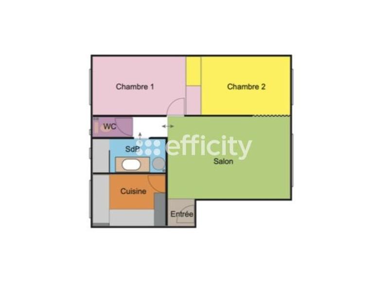 Appartement - 50 m² - 3 pièces