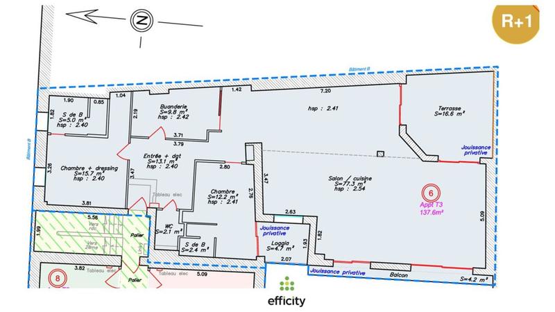 Appartement - 137 m² - 4 pièces