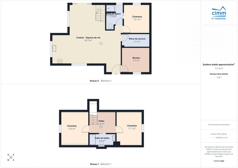 Maison - 106 m² - 5 pièces