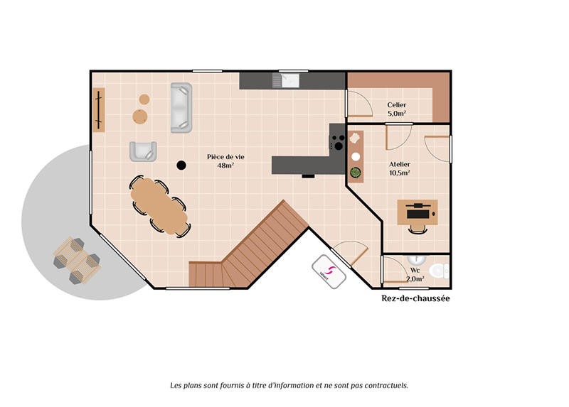 Maison - 121 m² - 5 pièces