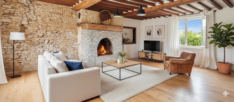 Maison en pierre - 126 m² - 6 pièces