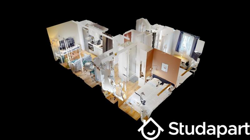 Chambre - 9 m² - 1 pièce