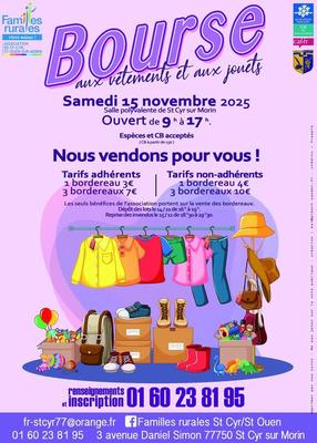 Bourse aux jouets et aux vêtements