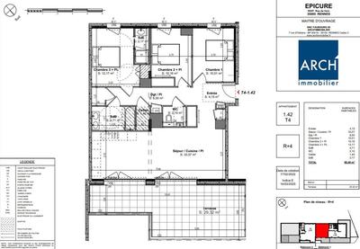 Appartement - 89 m² - 4 pièces