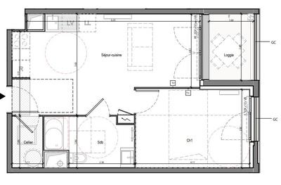 Appartement - 41 m² - 2 pièces