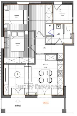 Appartement - 55 m² - 3 pièces