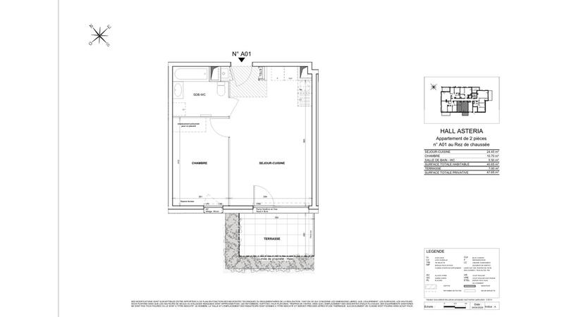 Appartement - 41 m² - 2 pièces