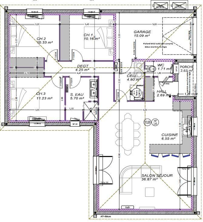 Maison - 94 m² - 5 pièces