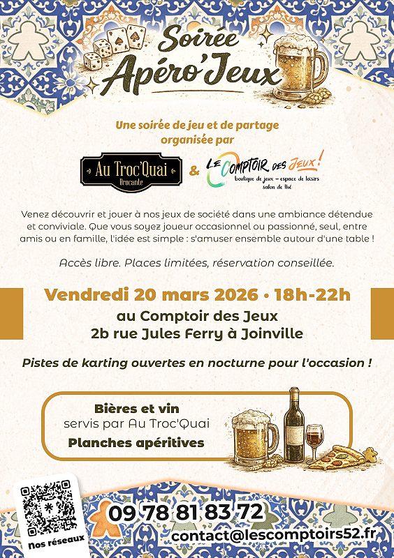 Soirée apéro'jeux