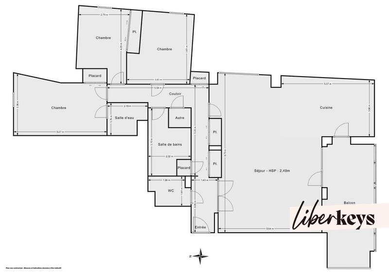Appartement - 124 m² - 5 pièces