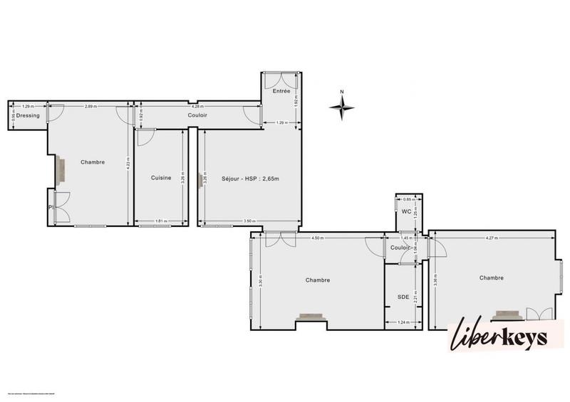 Appartement - 70 m² - 4 pièces