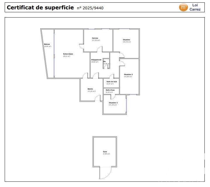 Appartement - 121 m² - 5 pièces