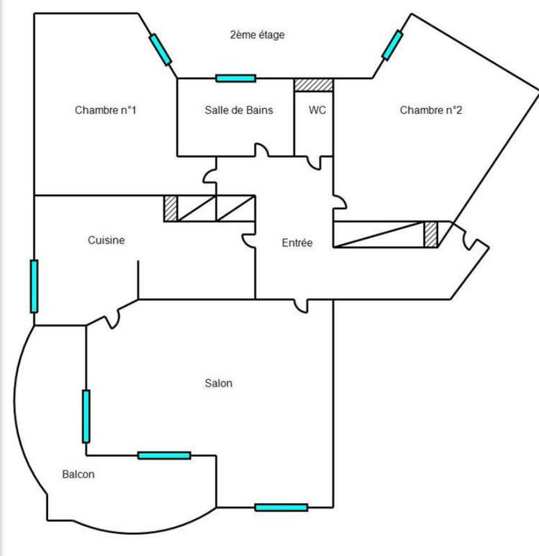 Appartement - 66 m² - 3 pièces