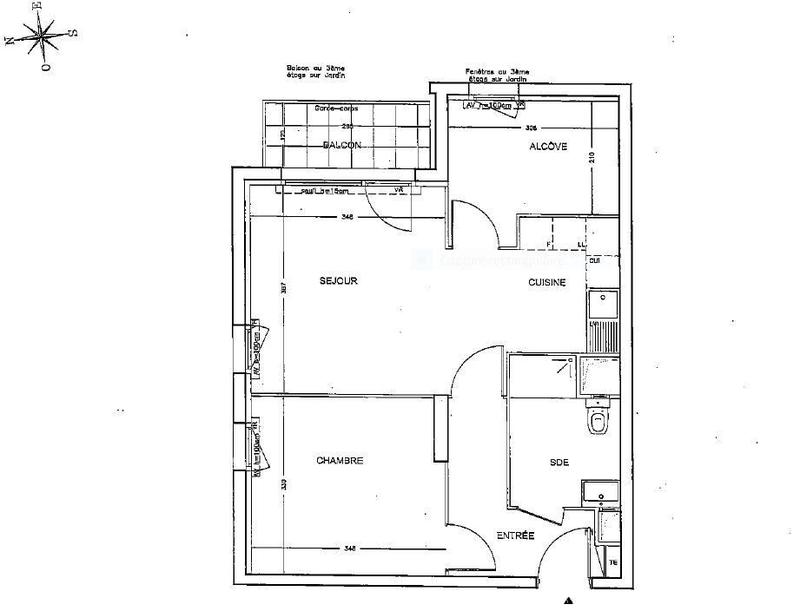 Appartement - 51 m² - 2 pièces