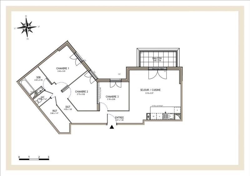 Appartement - 79 m² - 4 pièces
