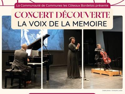Concert découverte "La voix de la mémoire"