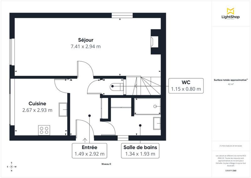 Maison - 61 m² - 3 pièces