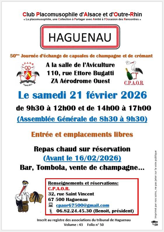 50ème journée d'échanges de capsules de champagne