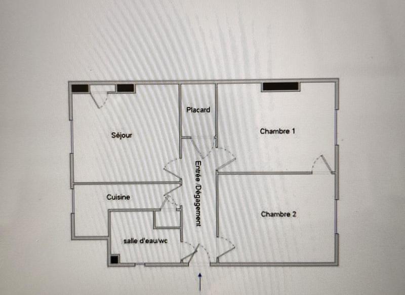 Appartement ancien - 54 m² - 3 pièces