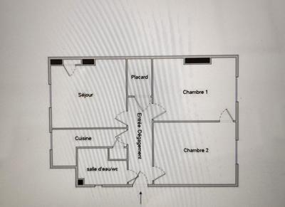 Appartement ancien - 54 m² - 3 pièces