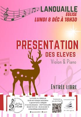 Présentation des élèves de l'école de musique