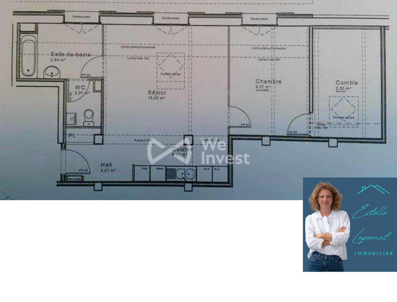 Appartement - 41 m² - 2 pièces