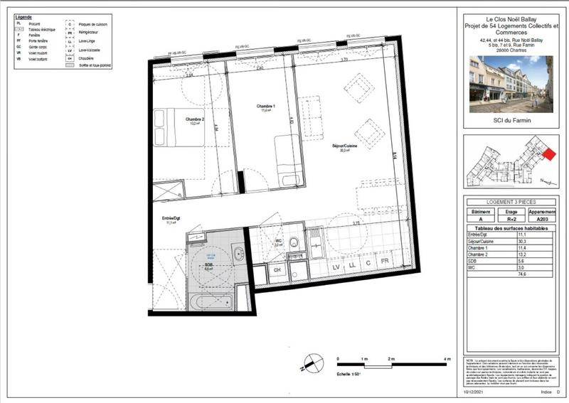 Appartement - 75 m² - 3 pièces