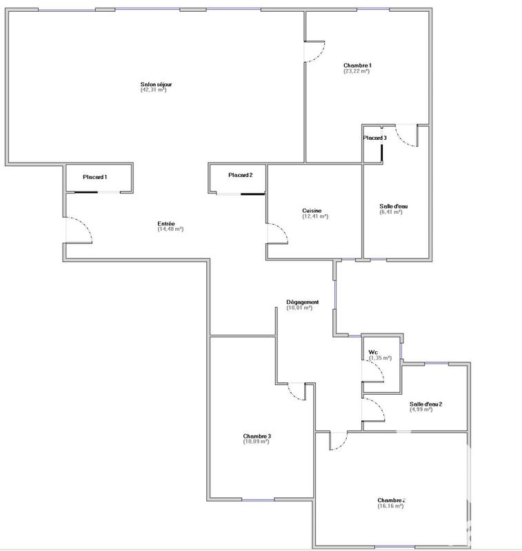 Appartement - 141 m² - 5 pièces