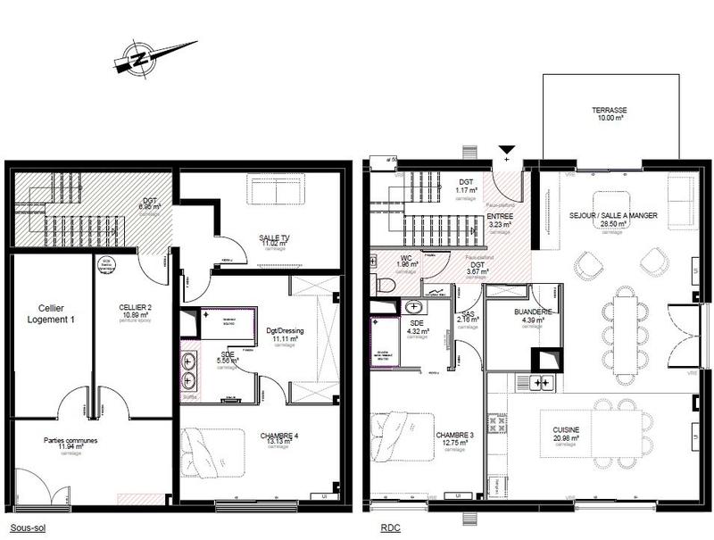 Appartement - 188 m² - 5 pièces