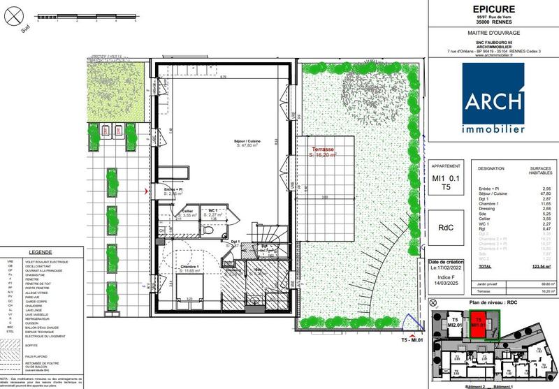 Maison contemporaine - 123 m² - 6 pièces