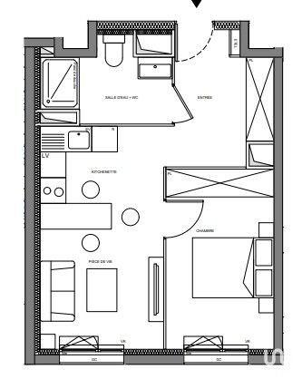 Appartement - 37 m² - 2 pièces